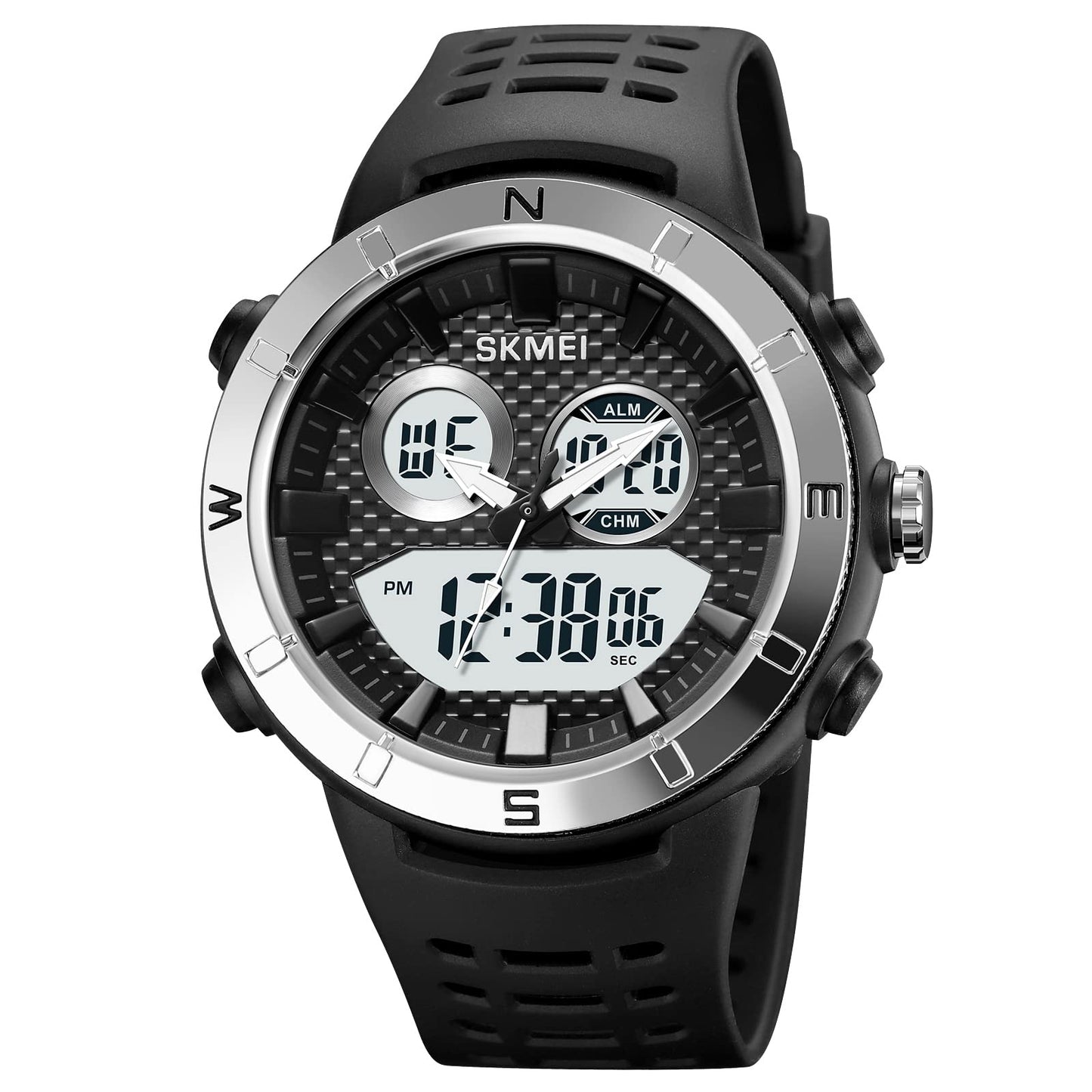 Premium Rugged Sports Watch Dual Display Tactical Wristwatch