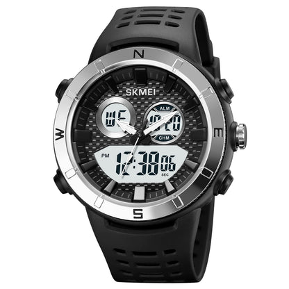 Premium Rugged Sports Watch Dual Display Tactical Wristwatch
