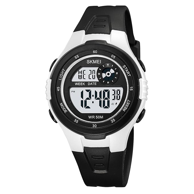 Digital Sports Wrist Watch with Alarm and Chronograph for kids