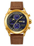 Analog Watch for Men with Brown Leather Strap and Round Dial for Casual & Formal Wear