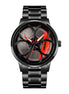 Rolling Watch for Men with Black Metal Strap and Round Dial for Casual & Formal Wear