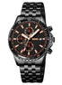 Analog Watch for Men with Black Stainless Steel Strap and Round Dial for Casual & Formal Wear