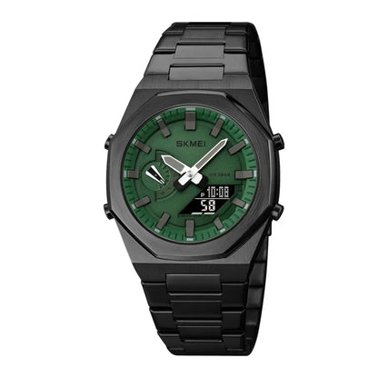 Analog Watch Dual-Display Electronic Watch with Luminous 30M Waterproof Watch Fashion Multifunctional Sports Watch for Men