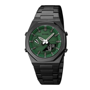 Analog Watch Dual-Display Electronic Watch with Luminous 30M Waterproof Watch Fashion Multifunctional Sports Watch for Men