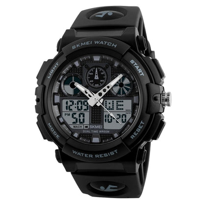 Premium Analog Digital Sports Watch for Men with Dual Display Alarm LED Light and Durable Strap