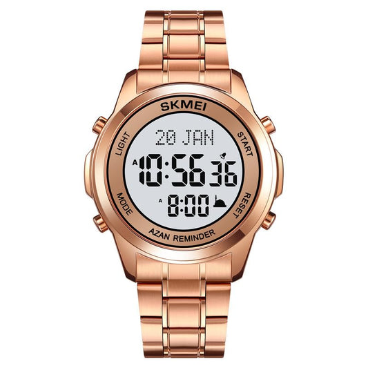 Digital Watch with Stainless Steel Strap for men