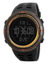 Digital Watch for Men with Black Polyurethane Strap and Round Dial for Casual & Formal Wear