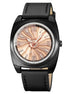 Analog Watch for Men with Black Leather Strap and Round Dial for Casual & Formal Wear