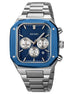 Analog Watch for Men with Silver Metal Strap and Round Dial for Casual & Formal Wear