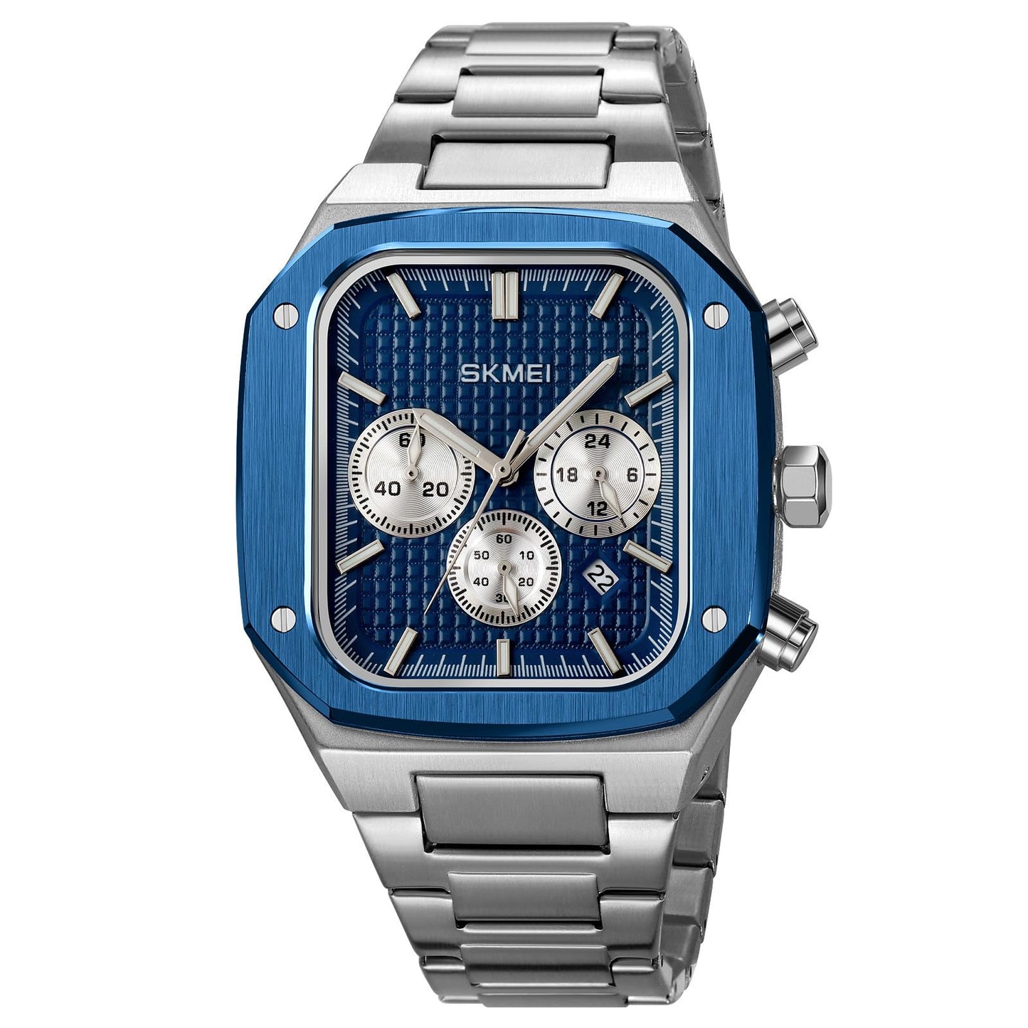 Luxury Chronograph Style Analog Watch for Men with Premium Metal Strap and Bold Designer Dial