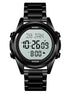 Digital Watch for Men with Black Stainless Steel Strap and Round Dial for Casual & Formal Wear