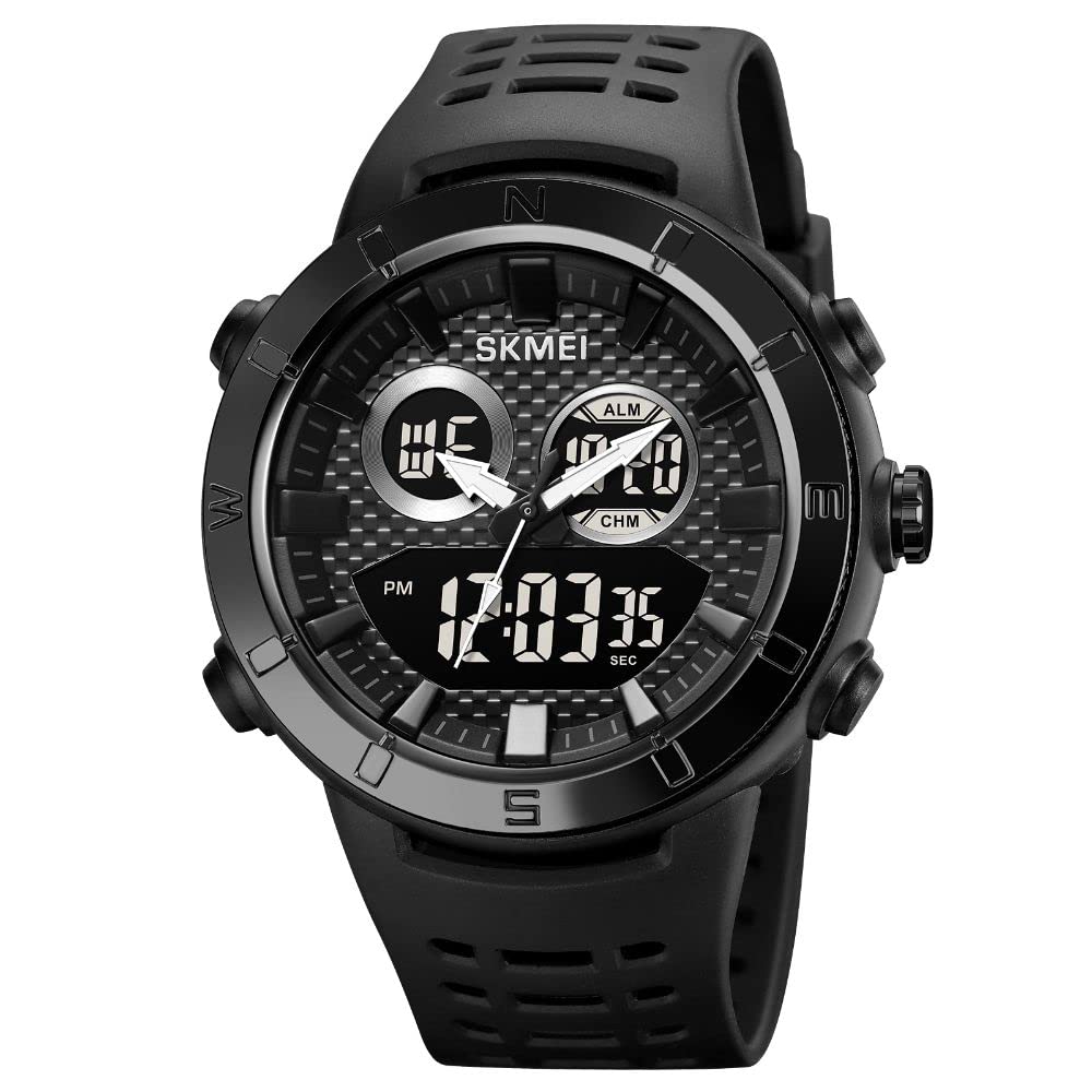 Premium Rugged Sports Watch Dual Display Tactical Wristwatch
