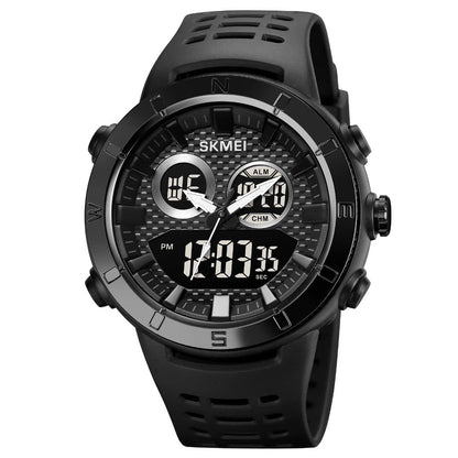 Premium Rugged Sports Watch Dual Display Tactical Wristwatch