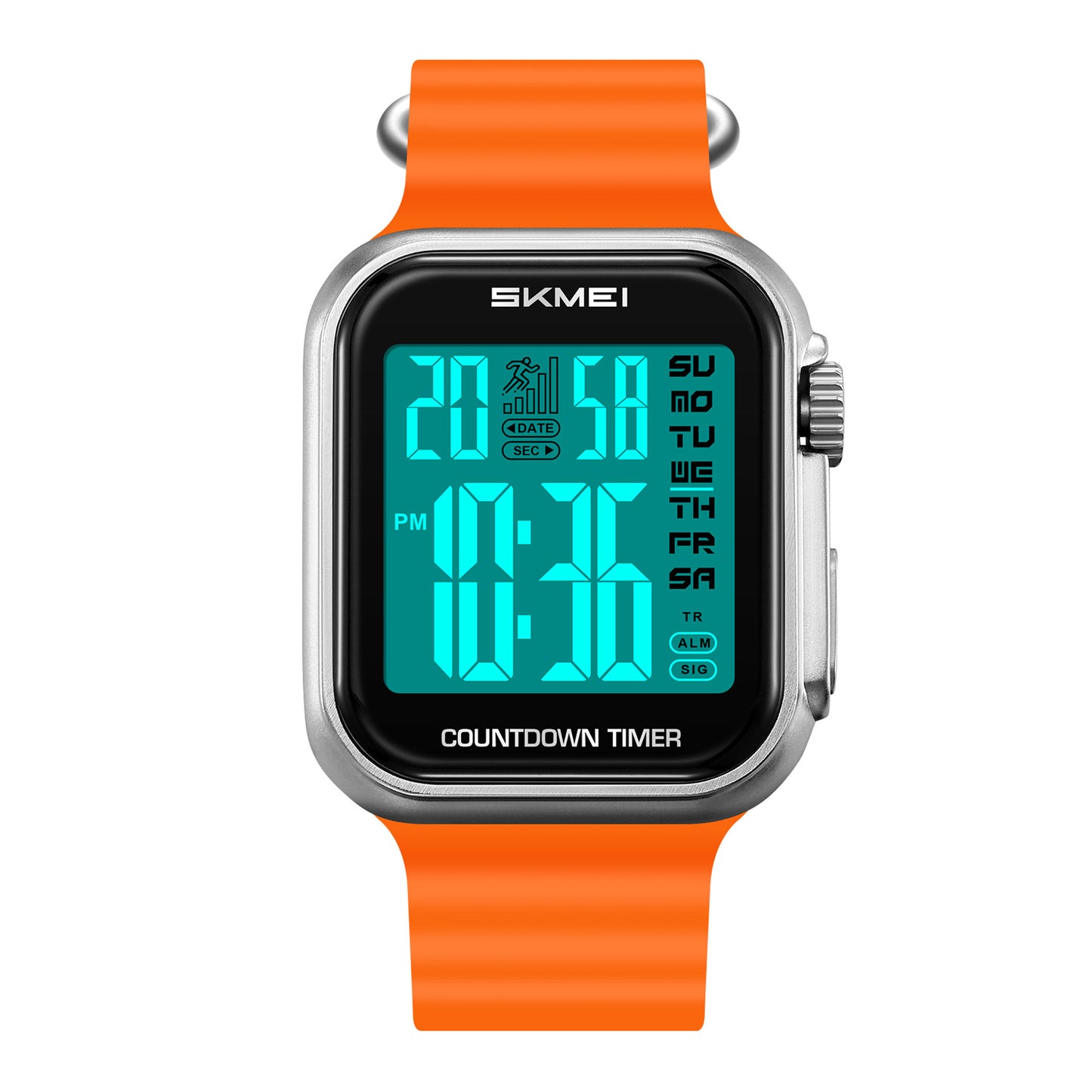 Skmei Digital Dial Silica Gel Strap Watch for Men - 2269