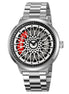 Rolling Watch for Men with Silver Stainless Steel Strap and Round Dial for Casual & Formal Wear