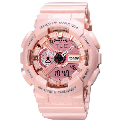 Premium Analog Digital Sports Watch for Men with Round Dial Alarm LED Display and Durable Strap