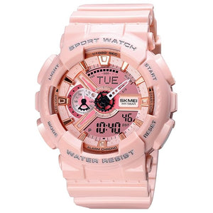 Premium Analog Digital Sports Watch for Men with Round Dial Alarm LED Display and Durable Strap