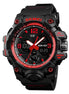 Analog-Digital Watch for Men with Black Polyurethane Strap and Round Dial for Casual & Formal Wear