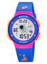 Digital Watch for Kids with Dark Blue Polyurethane Strap and Round Dial for Casual & Formal Wear