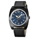 Analog Watch for Men with Black Leather Strap and Round Dial for Casual & Formal Wear