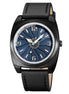 Analog Watch for Men with Black Leather Strap and Round Dial for Casual & Formal Wear