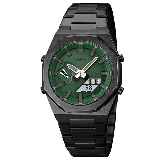 Men Watch Dual-Display Electronic Watch With Luminous 50m Waterproof Watch Fashion Multifunctional Sports Watch For Men