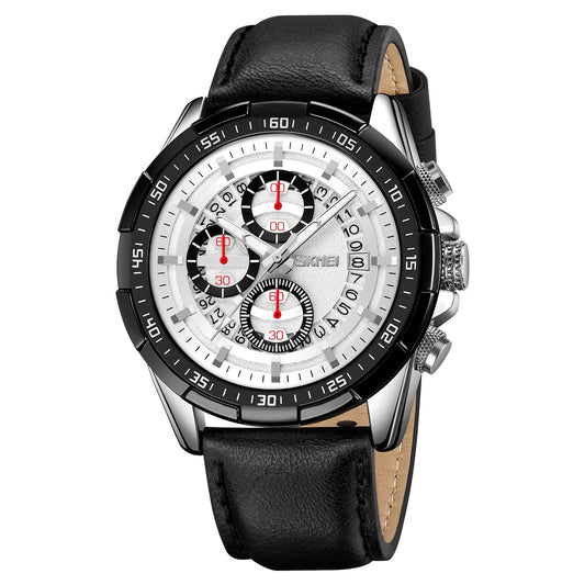 Luxury Analog Watch for Men with Designer Dial and Premium Leather Strap