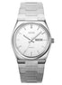 Analog Watch for Men with Silver Stainless Steel Strap and Round Dial for Casual & Formal Wear