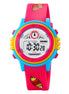 Digital Watch for Kids with Rose Pink Polyurethane Strap and Round Dial for Casual & Formal Wear