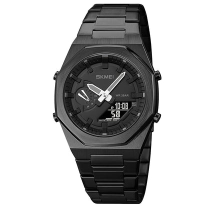 Men Watch Dual-Display Electronic Watch With Luminous 50m Waterproof Watch Fashion Multifunctional Sports Watch For Men