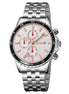 Analog Watch for Men with Silver Stainless Steel Strap and Round Dial for Casual & Formal Wear