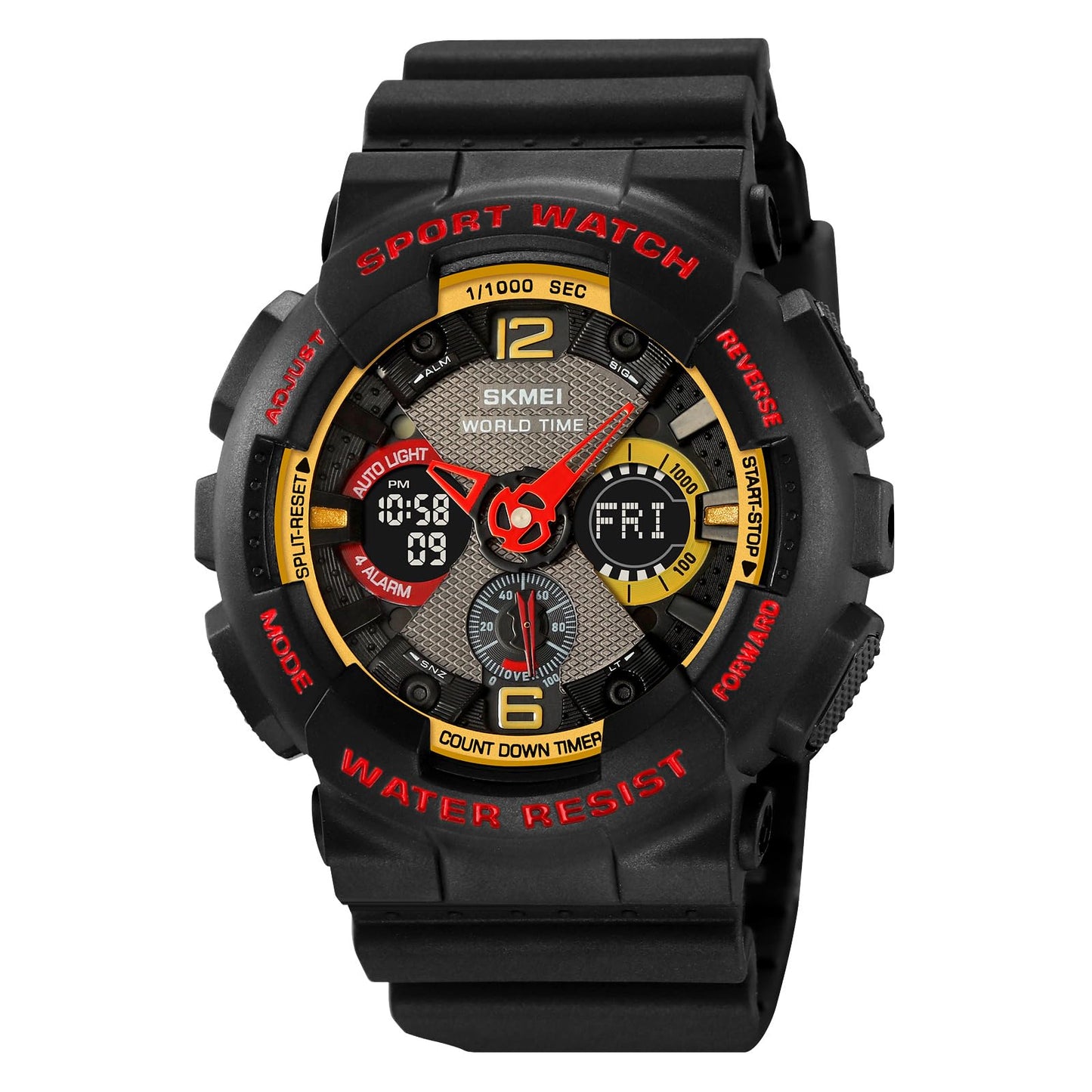 Premium Tactical Chronograph Rugged Analog & Digital Sports Watch