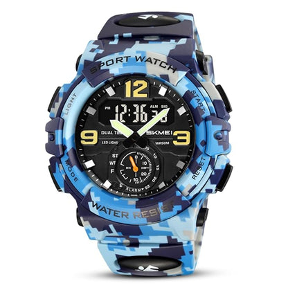 Artistic Dual Display Sports Watch for men