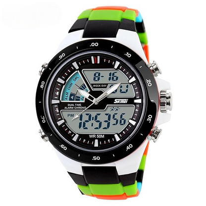 Premium Analog Digital Sports Watch for Men with Dual Display, Stylish Waterproof Wrist Watch for Casual Outdoor and Daily Wear