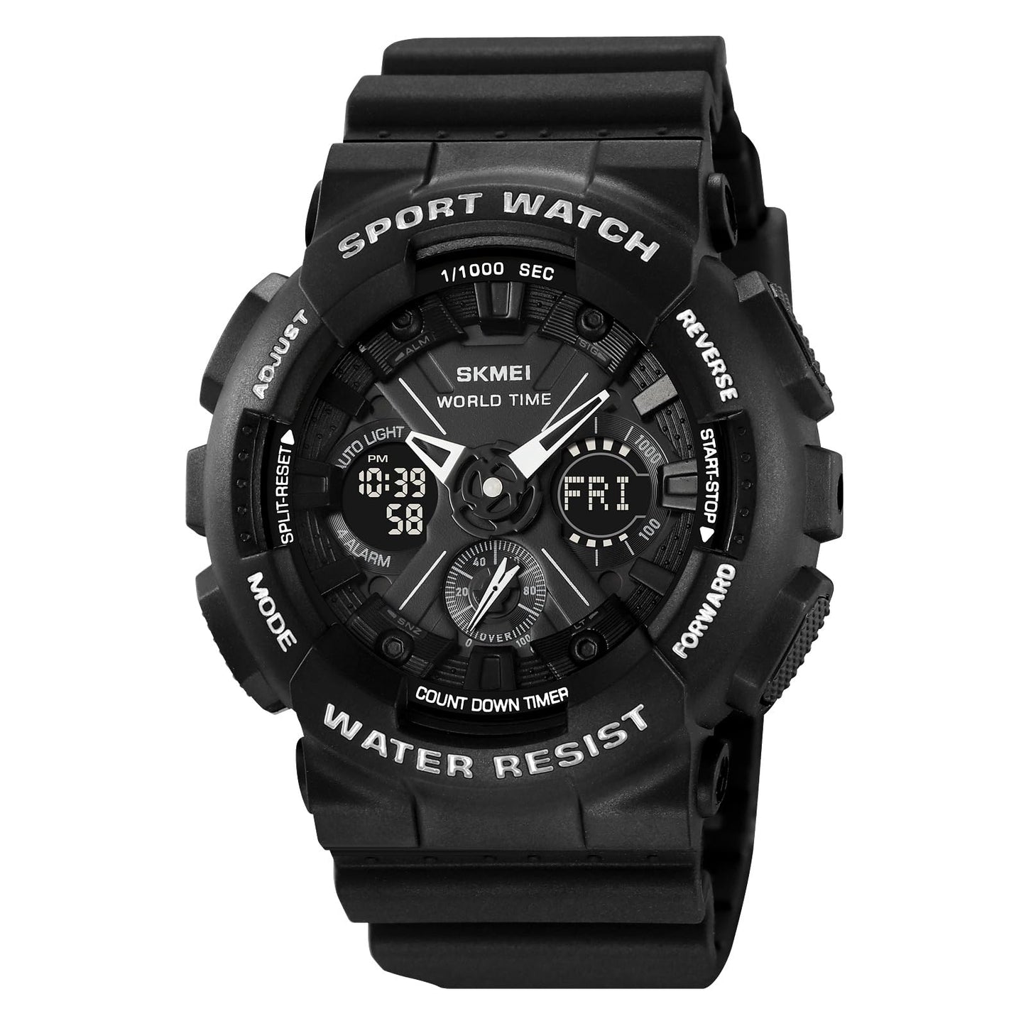 Premium Tactical Chronograph Rugged Analog & Digital Sports Watch