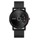 Digital Watch for Men with Black Gun Color Mesh Belt Metal Strap and Round Dial for Casual & Formal Wear