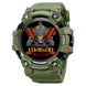 Smart Watch for Men with Army Green Silicone Strap and Round Dial for Casual & Formal Wear