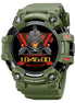 Smart Watch for Men with Army Green Silicone Strap and Round Dial for Casual & Formal Wear