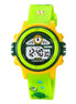 Digital Watch for Kids with Green Polyurethane Strap and Round Dial for Casual & Formal Wear
