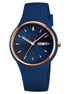 Analog Watch for Women with Navy Blue Silicone Strap and Round Dial for Casual & Formal Wear