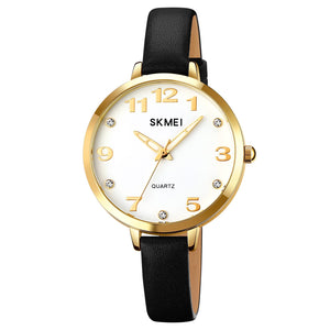 Elegant Analog Quartz Timepiece for women with Crystal Accents and Textured Strap