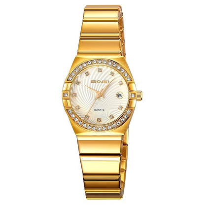 Elegant Crystal Accent Analog Watch for Women