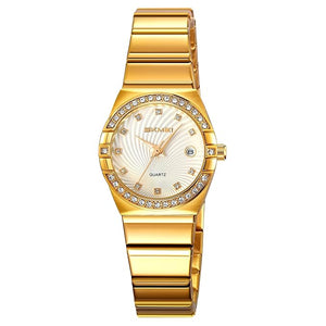 Elegant Crystal Accent Analog Watch for Women