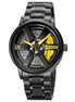 Rolling Watch for Men with Black Metal Strap and Round Dial for Casual & Formal Wear