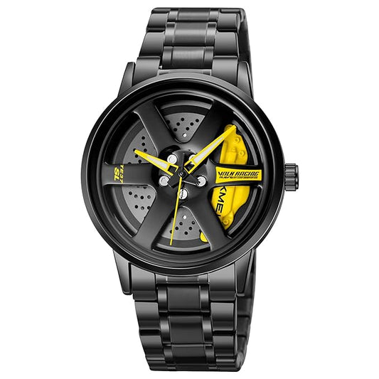 Men's Spinning Car Wheels Rolling Creative Fashion Watch