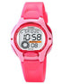 Digital Watch for Kids with Rose Red Silicone Strap and Round Dial for Casual & Formal Wear