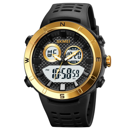 Premium Rugged Sports Watch Dual Display Tactical Wristwatch