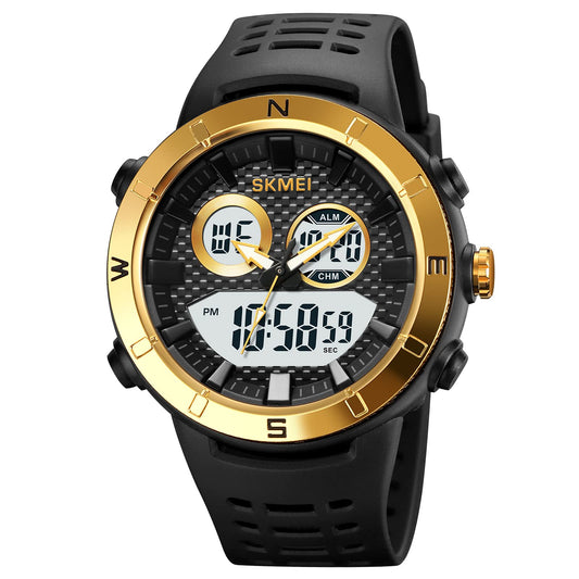 Premium Rugged Sports Watch Dual Display Tactical Wristwatch