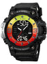 Analog-Digital Watch for Kids with Black Silicone Strap and Round Dial for Casual & Formal Wear