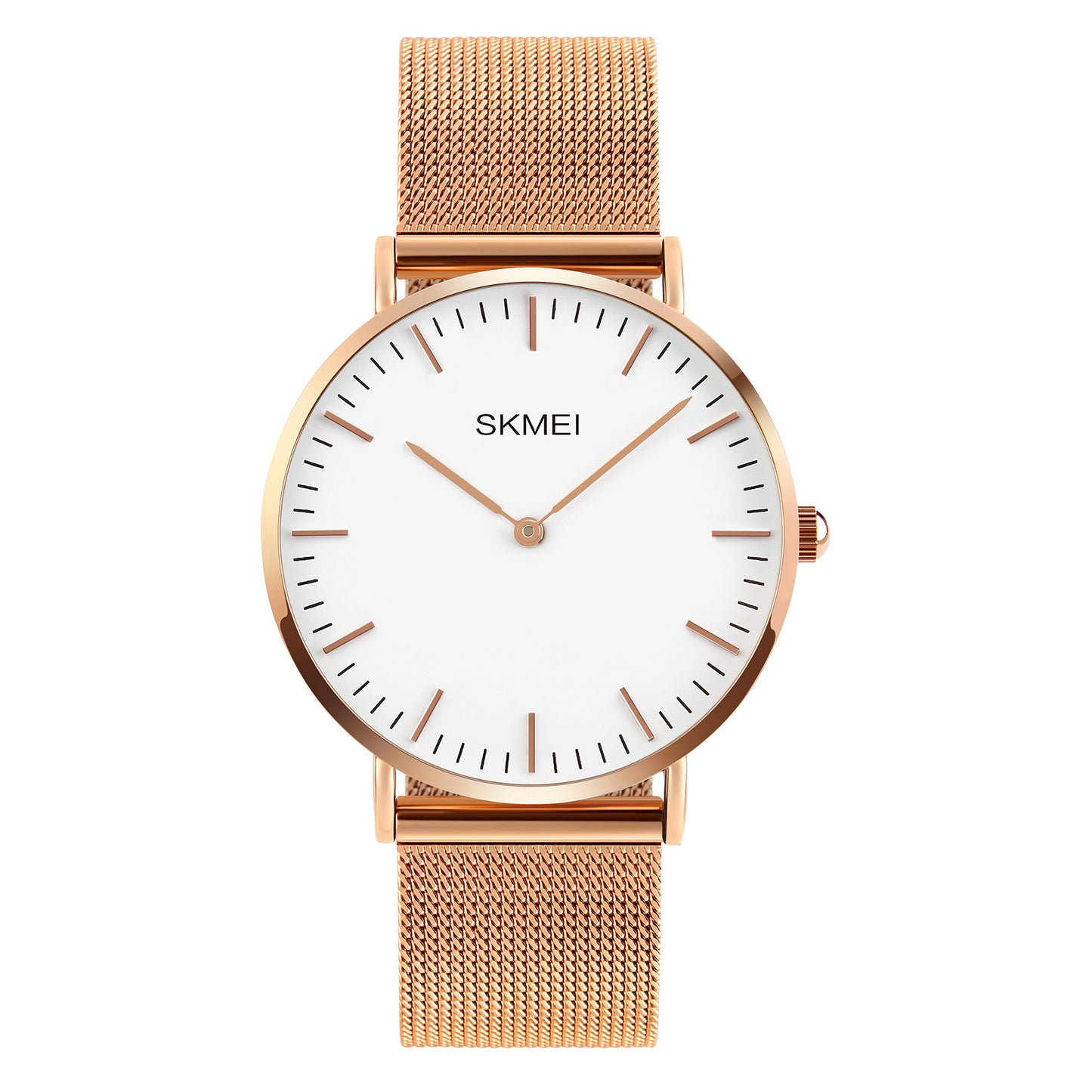 Skmei Quartz Analog Dial Stainless Steel Strap Watch for Men - Q028